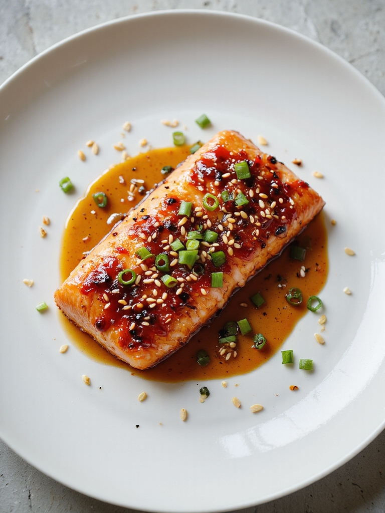 spicy glazed salmon recipe