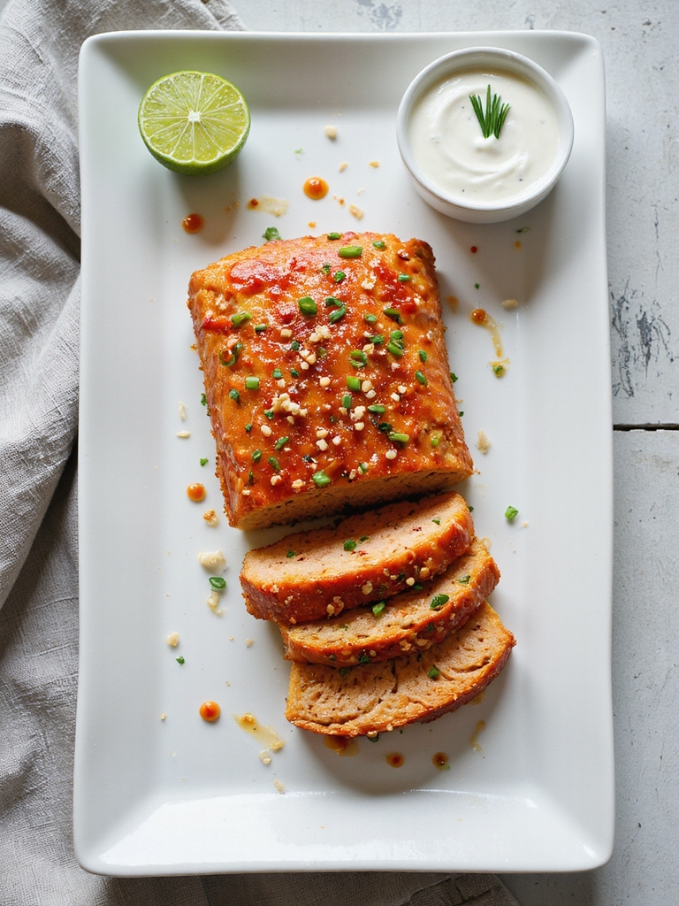 spicy sriracha salmon loaf