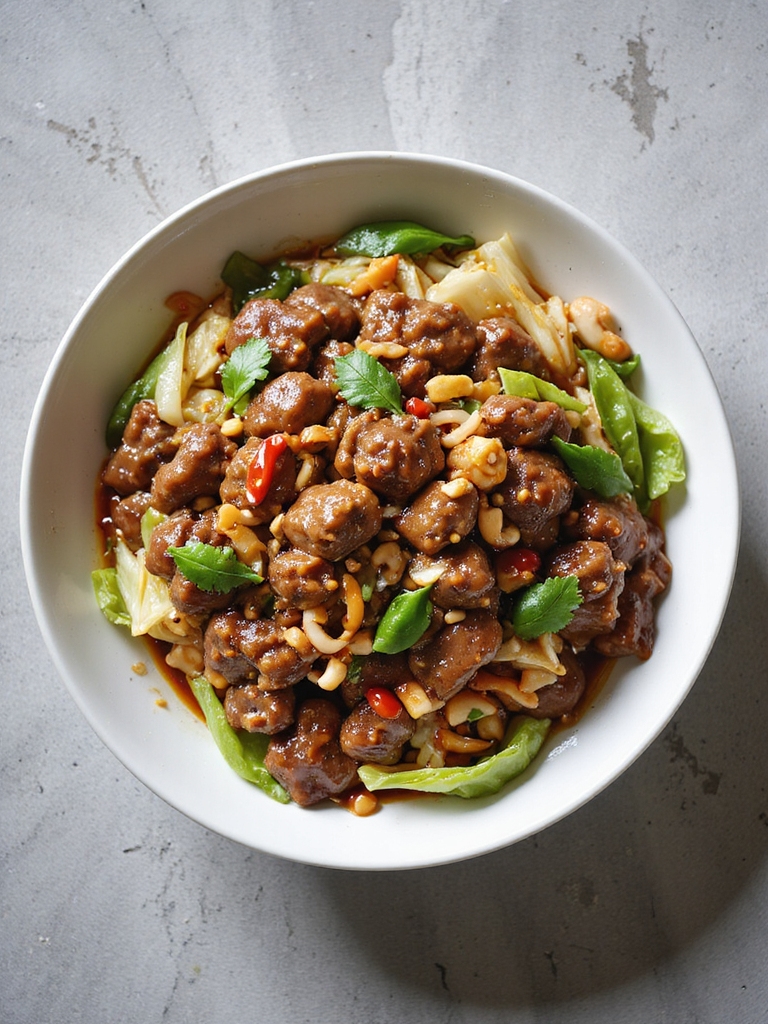 spicy szechuan beef stir fry
