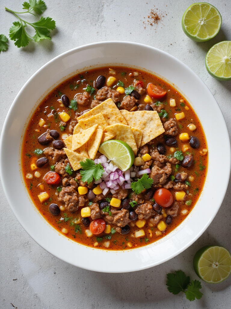 spicy tex mex beef soup