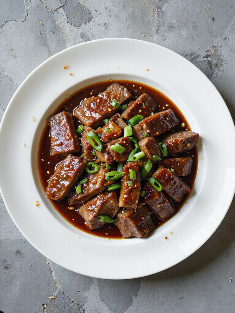 sweet and savory beef dish