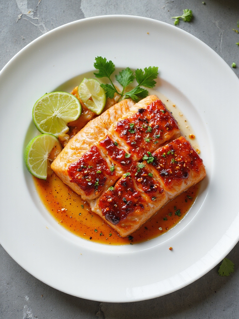 sweet spicy salmon glaze