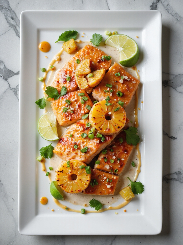 tropical salmon with coconut