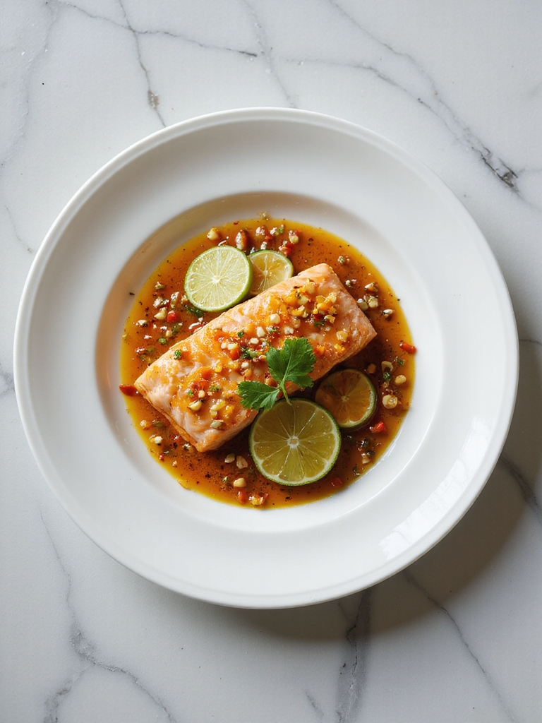 tropical spicy salmon glaze