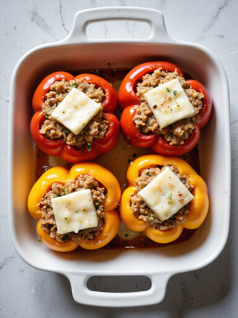 tuna stuffed bell peppers recipe