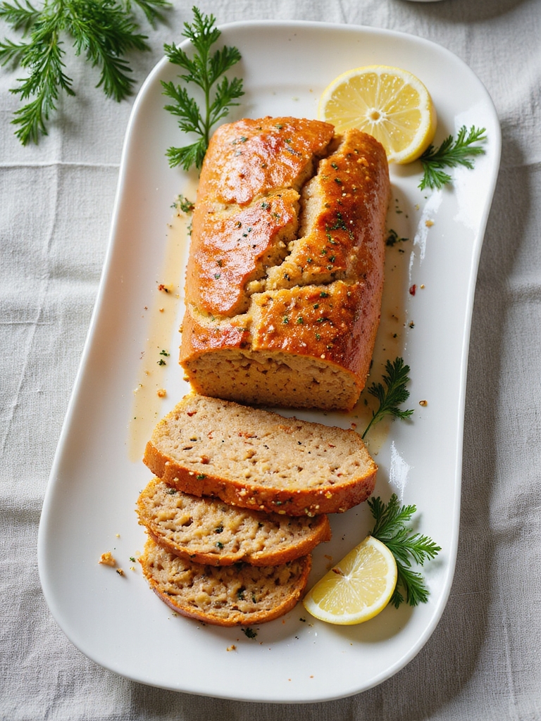 vegan chickpea salmon loaf