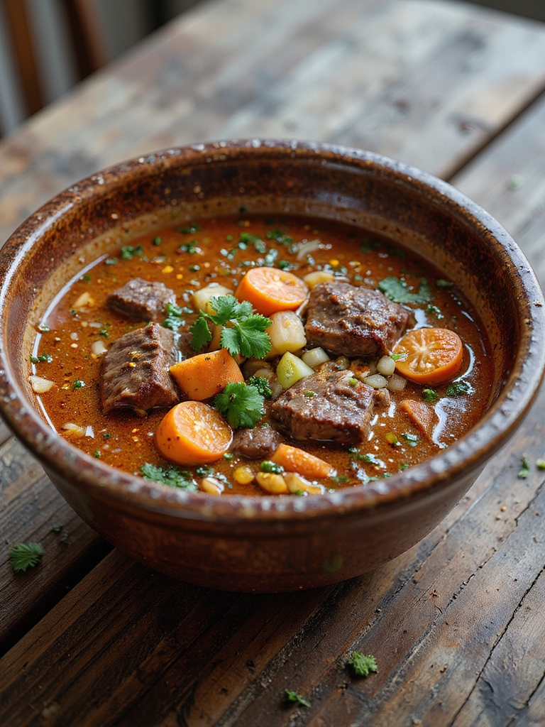 wholesome vegetable beef soup