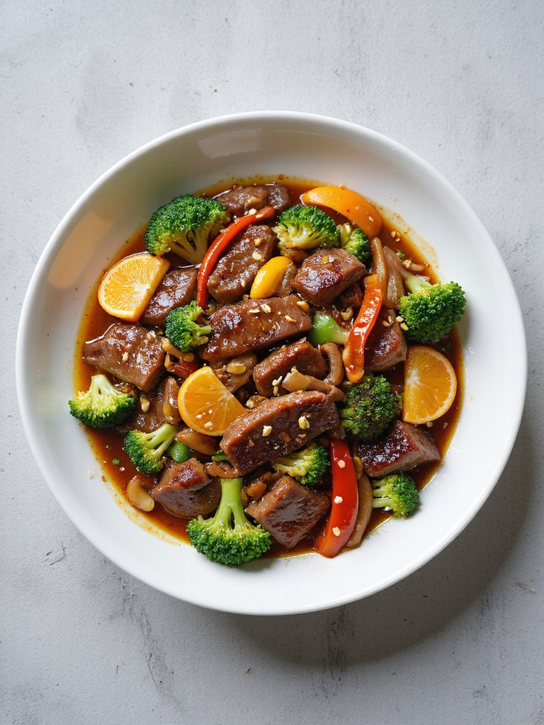 zesty beef and vegetables