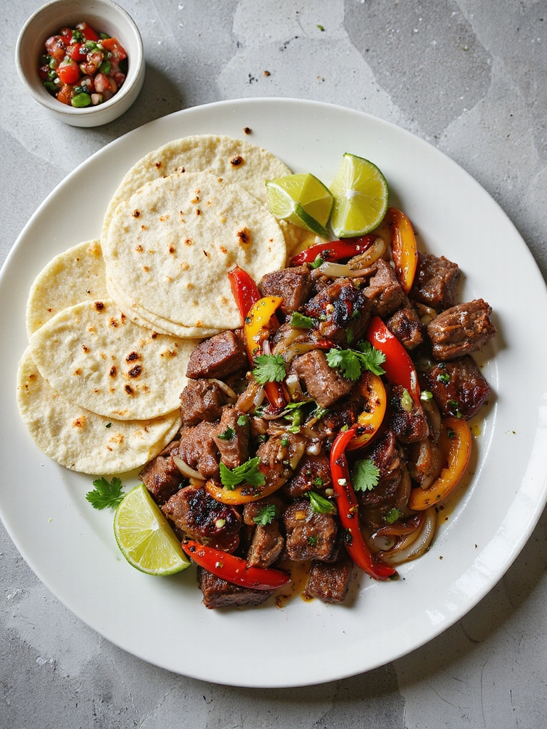 zesty beef fajitas recipe