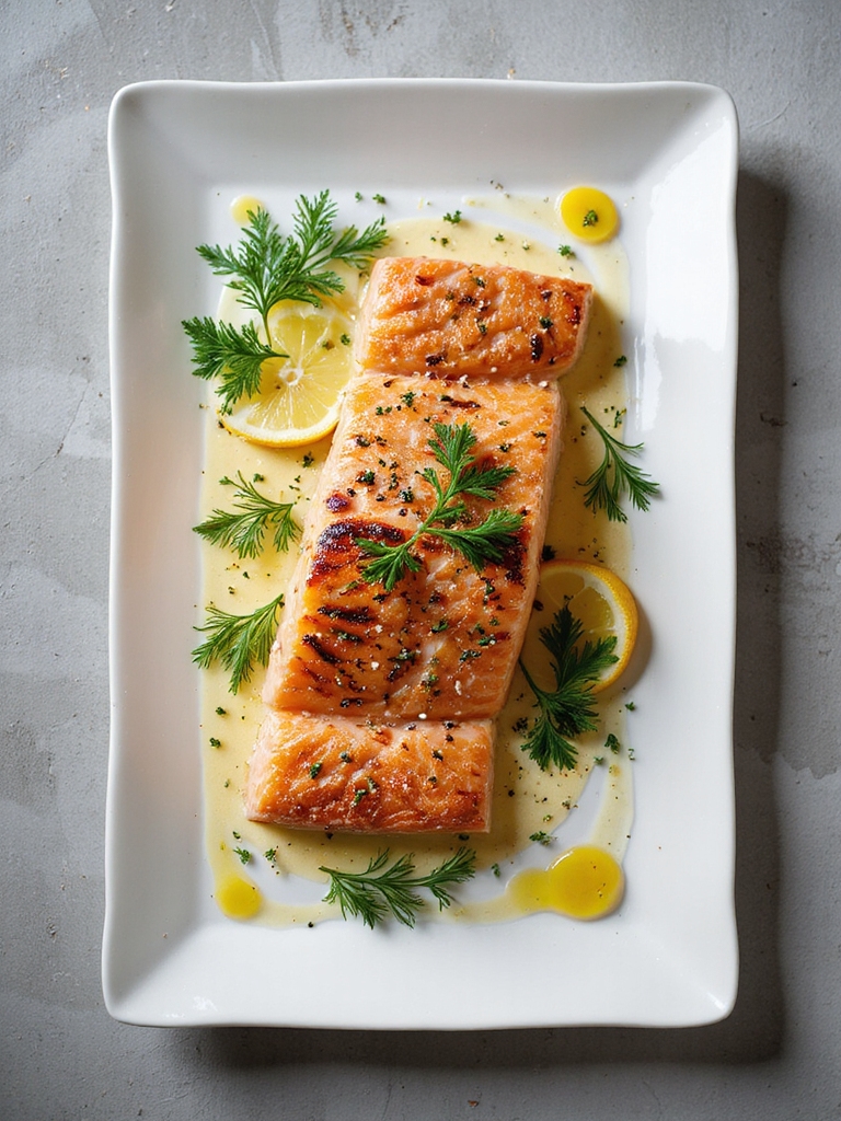 zesty lemon herb grilled salmon