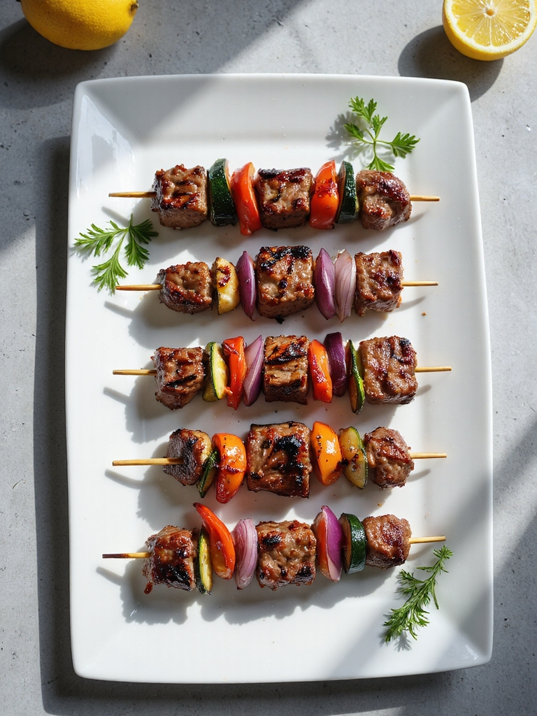 air fryer beef kabobs