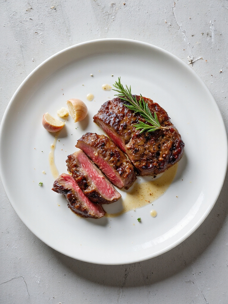 air fryer garlic herb steak