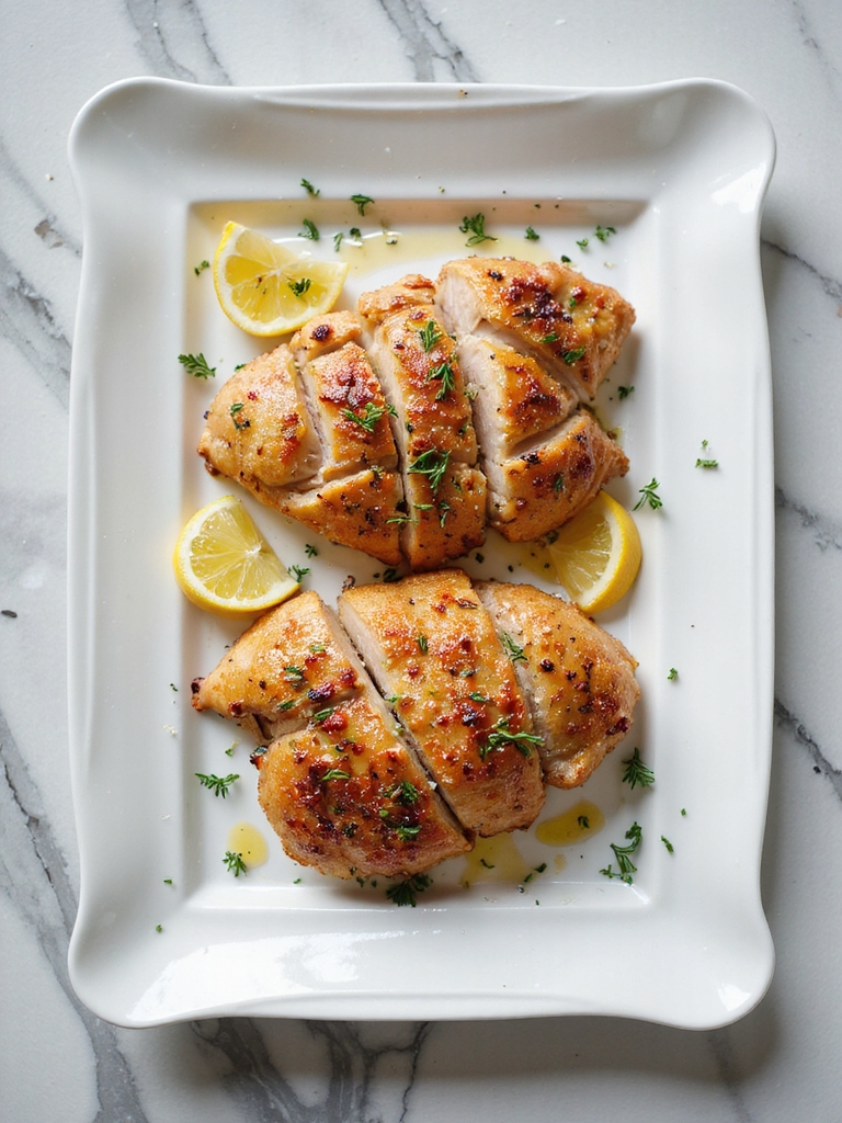 air fryer lemon herb chicken