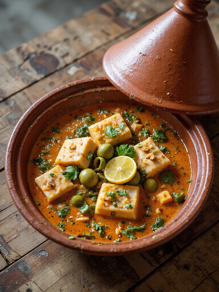 aromatic moroccan fish tagine