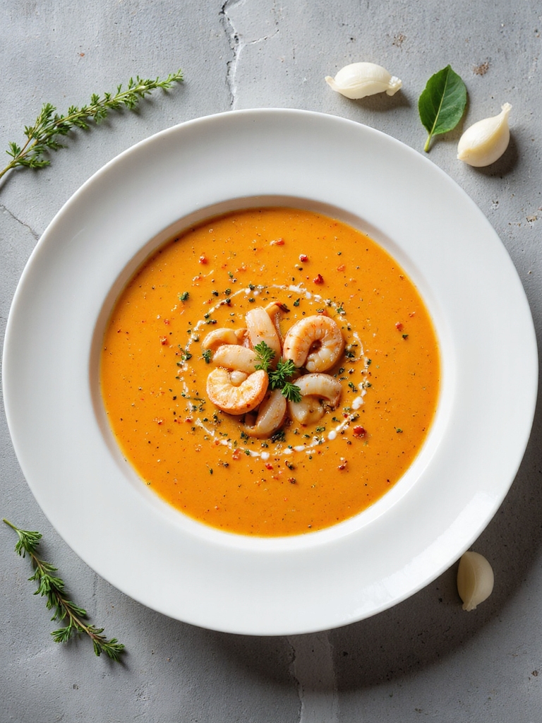 aromatics enhance seafood bisque