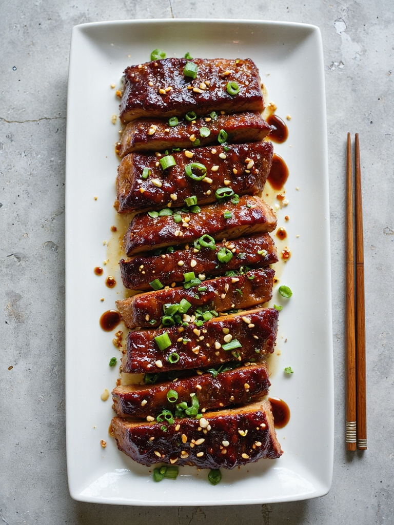 asian inspired marinated beef ribs