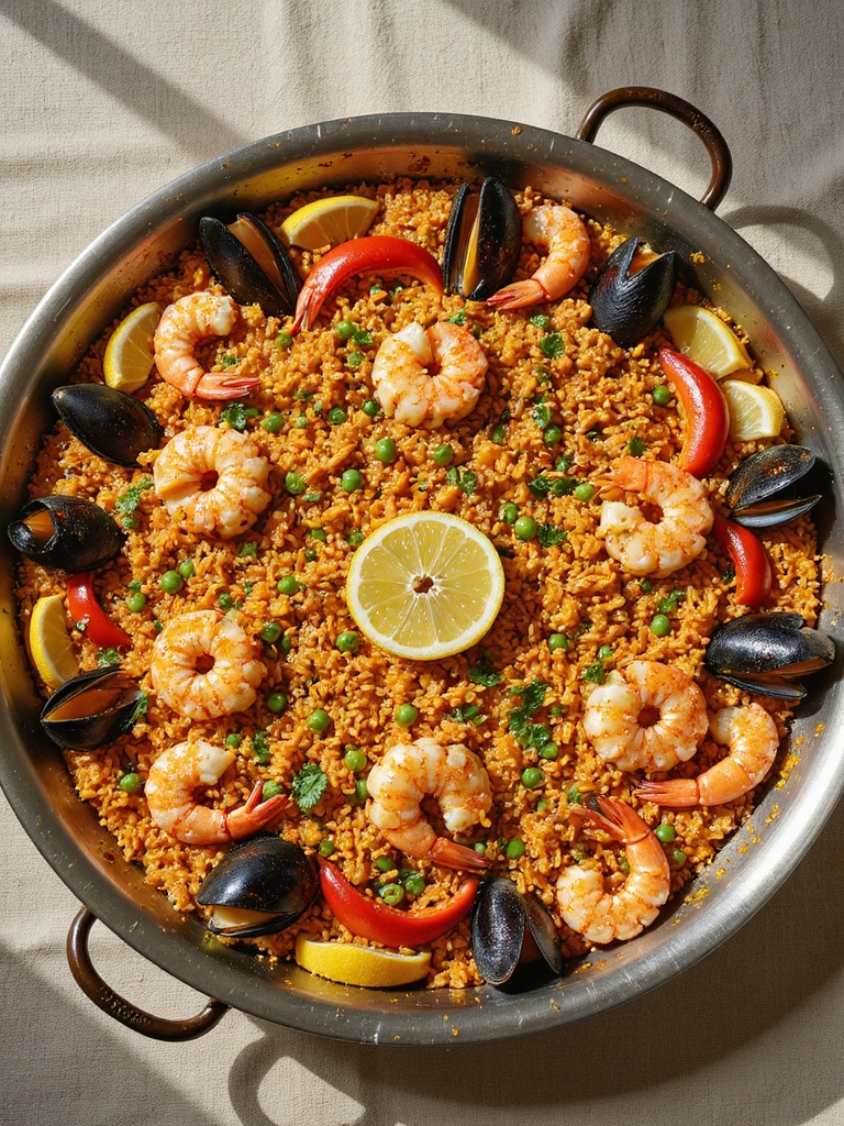 authentic paella rice selection