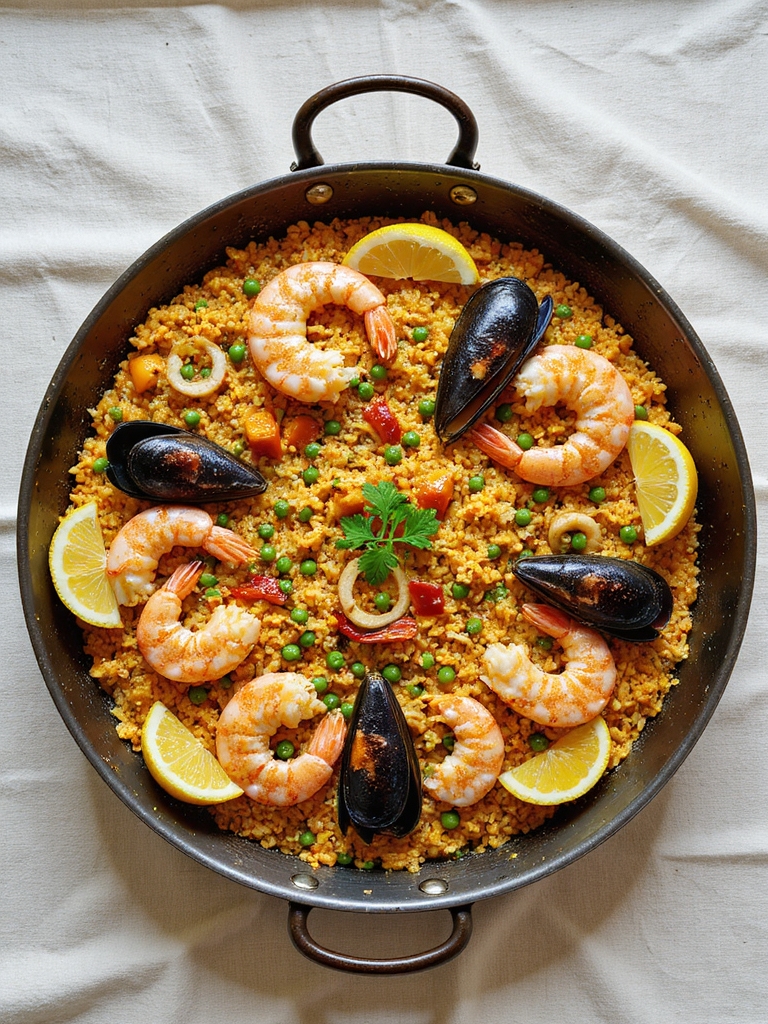 authentic seafood paella experience