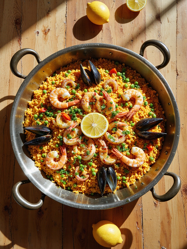 authentic spanish seafood paella