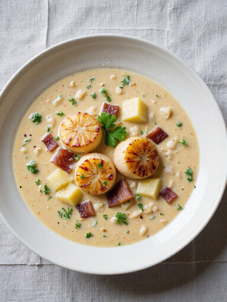 bacon scallop chowder recipe