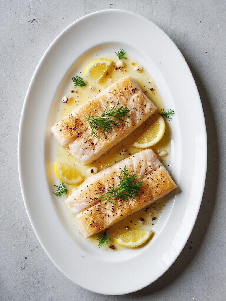 baked cod with garlic dill