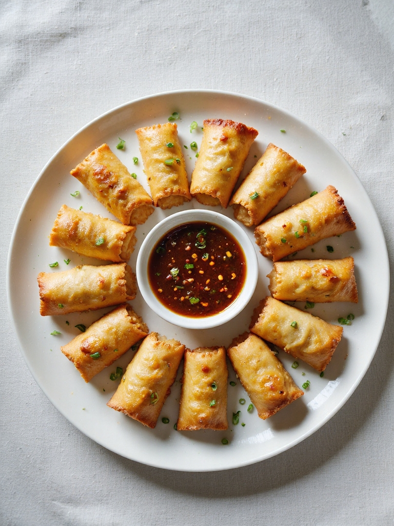 baked creamy crab egg rolls