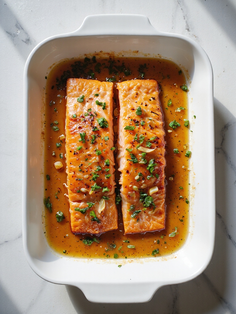 baked honey garlic salmon