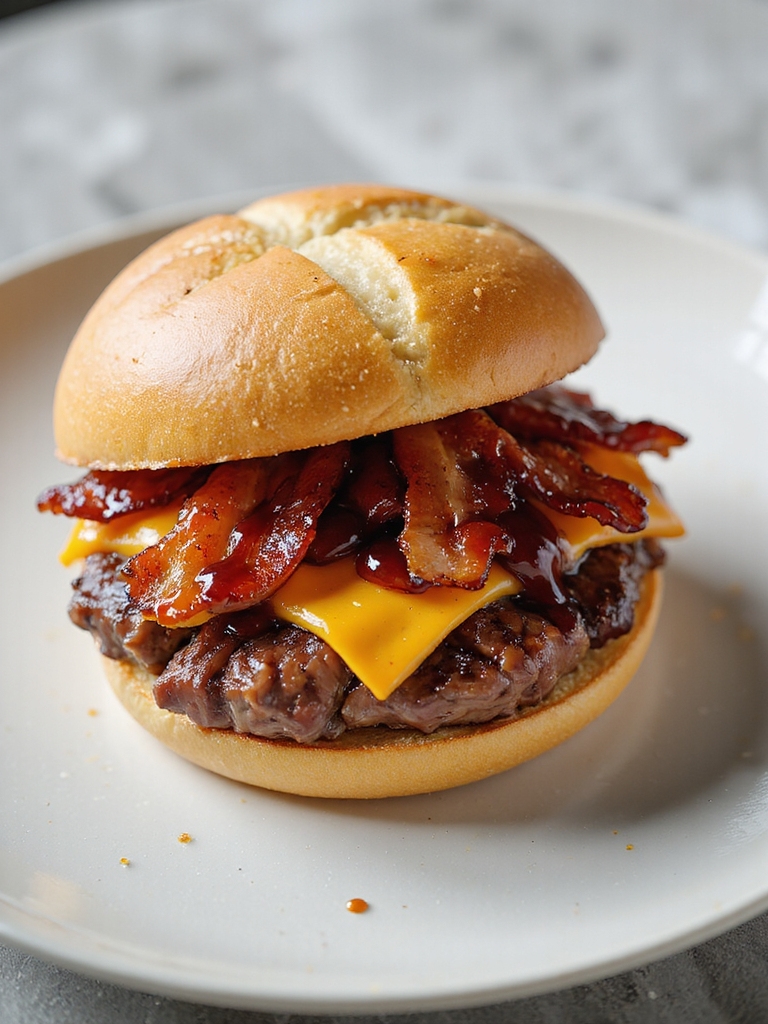 bbq bacon cheddar sandwich