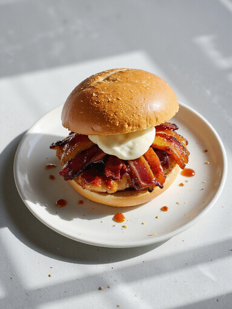 bbq chicken bacon sandwich