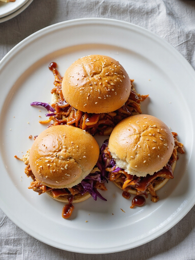 bbq shredded chicken sliders