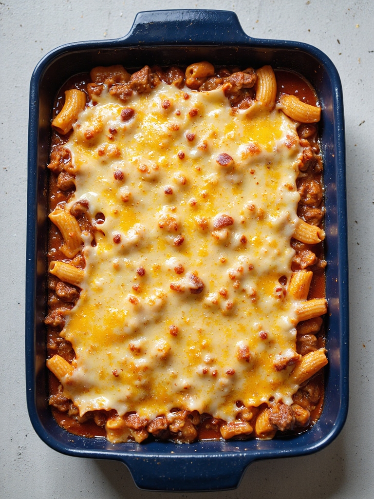 beef and macaroni casserole