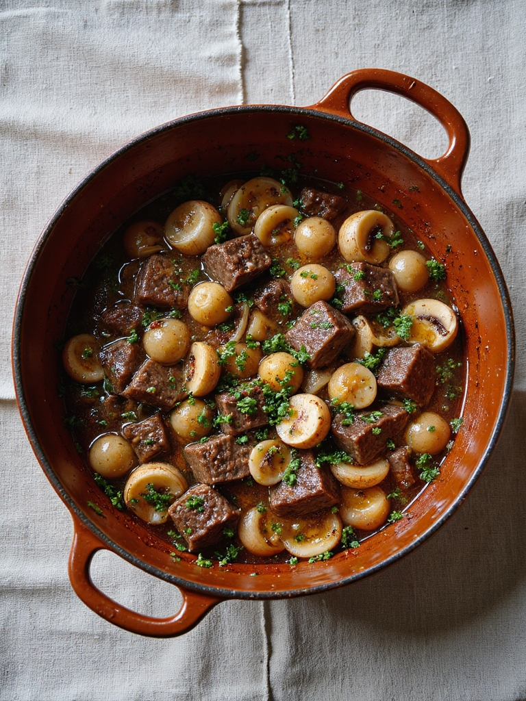 beef and mushroom stew