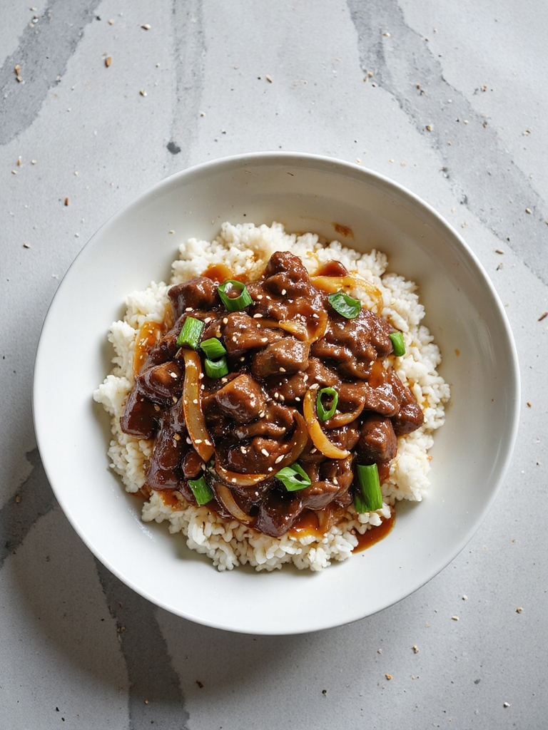 beef stir fry with rice