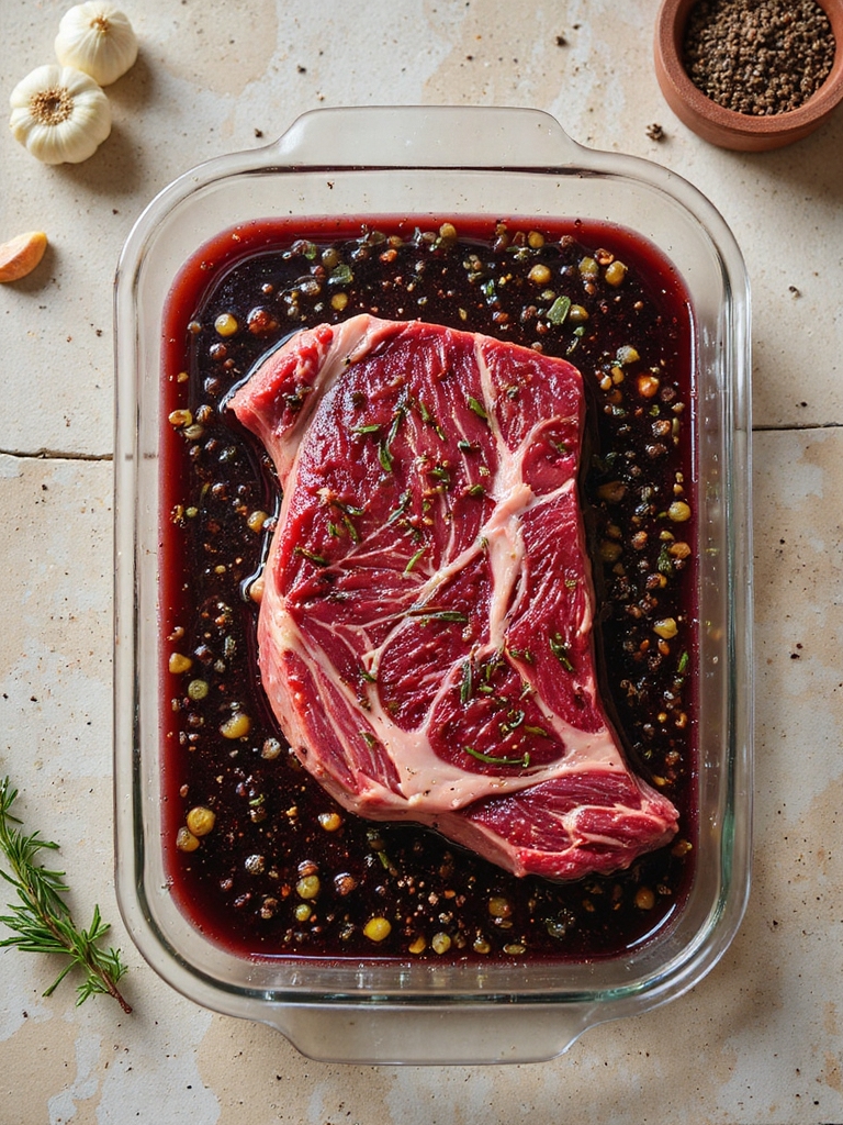 bold red wine marinade