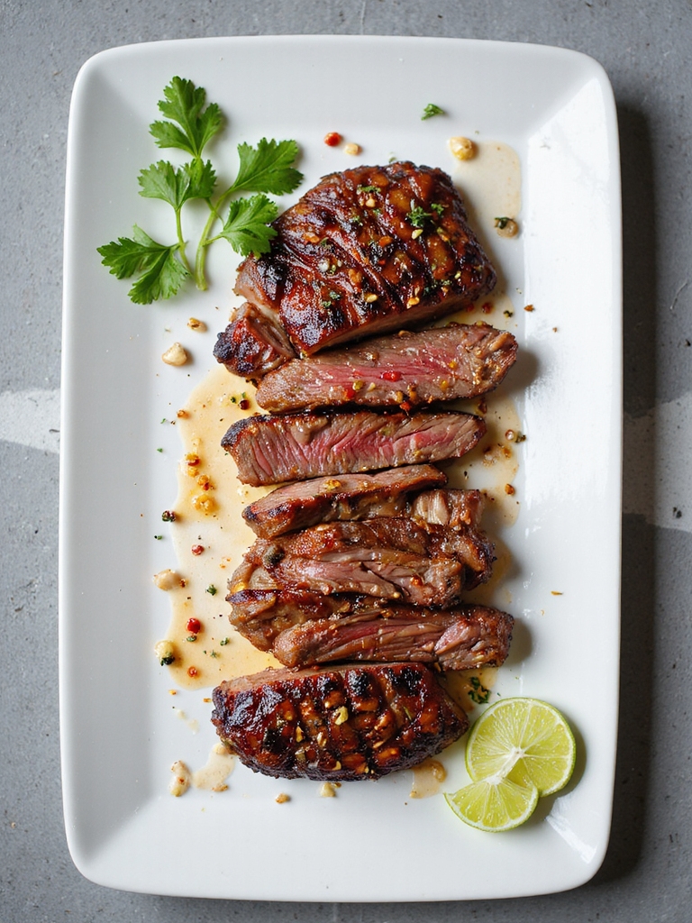 boldly marinated skirt steak