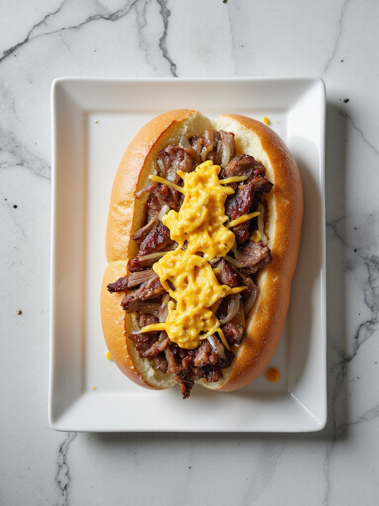 breakfast cheesesteak with eggs