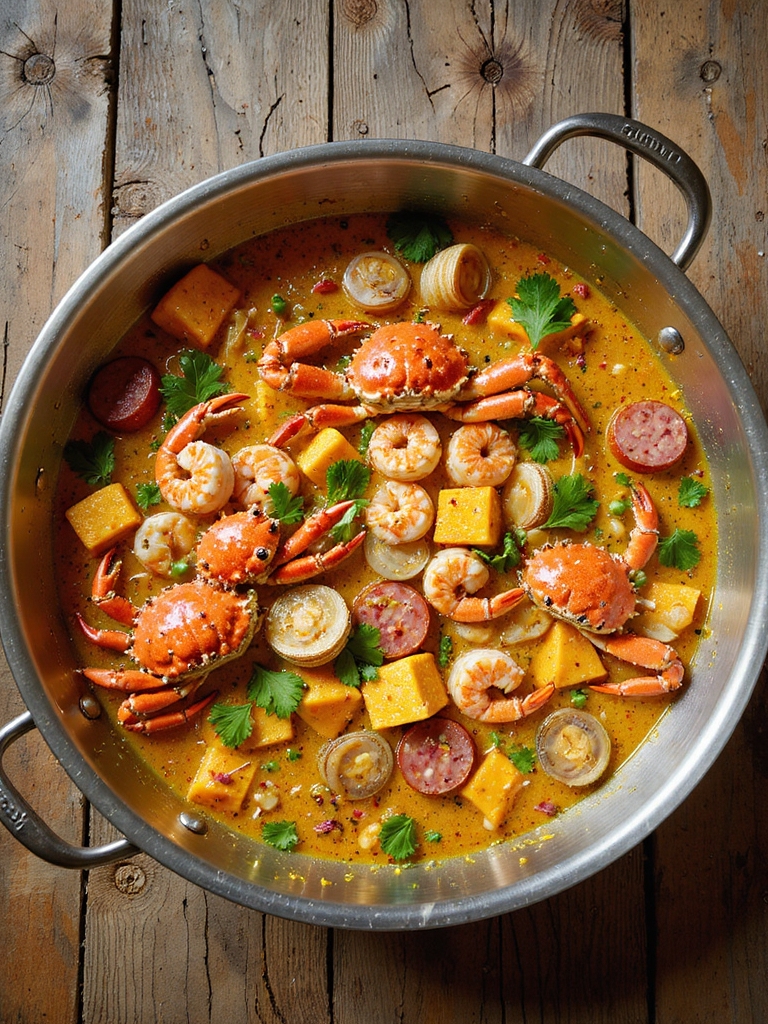 caribbean inspired seafood boil