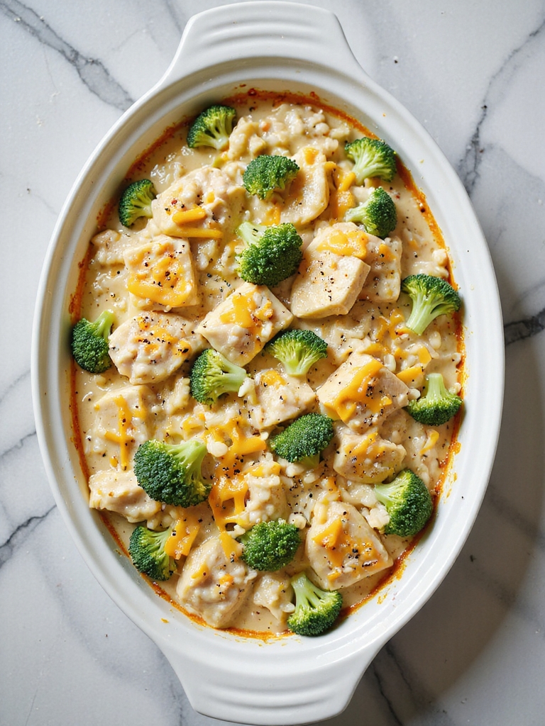 cheesy broccoli chicken rice