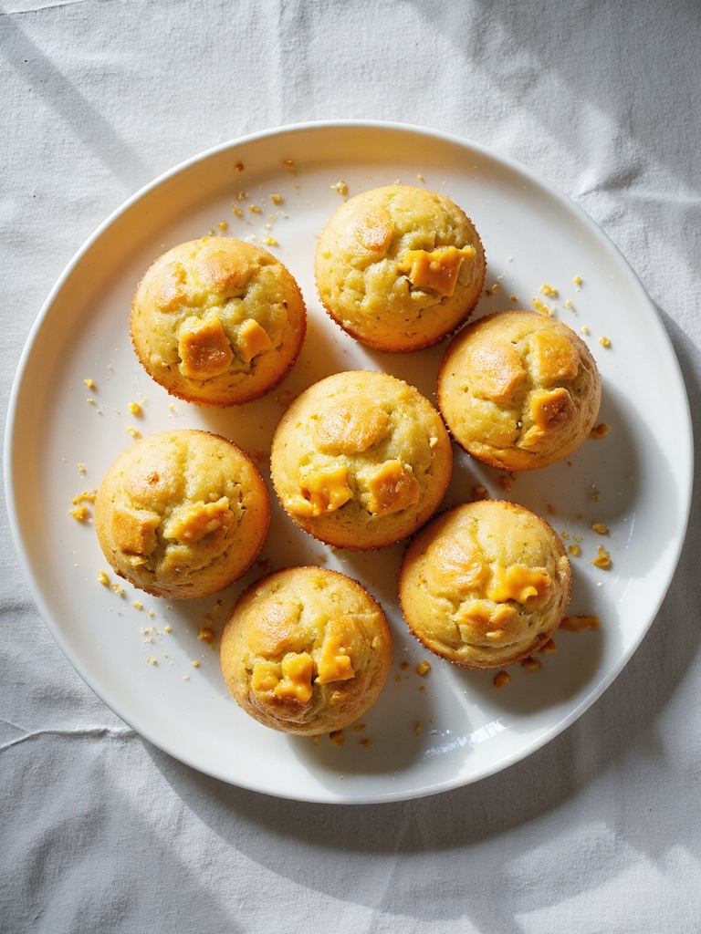 cheesy fluffy cornbread muffins