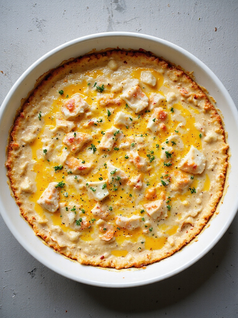 cheesy garlic crab dip