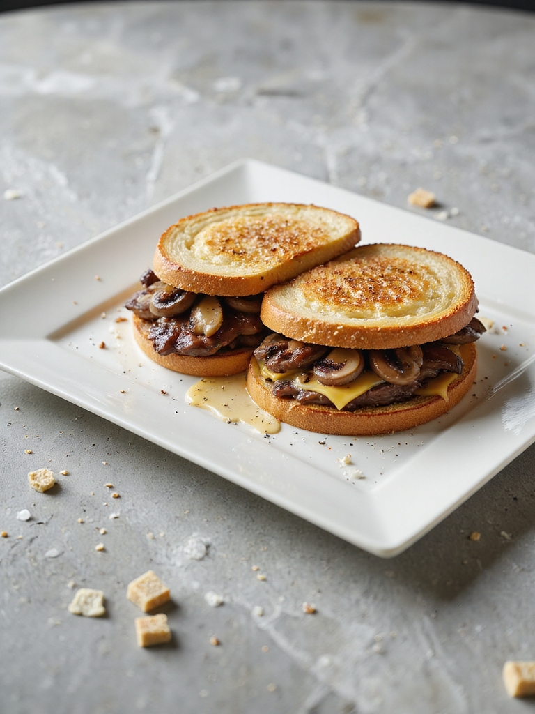 cheesy steak sandwich delights