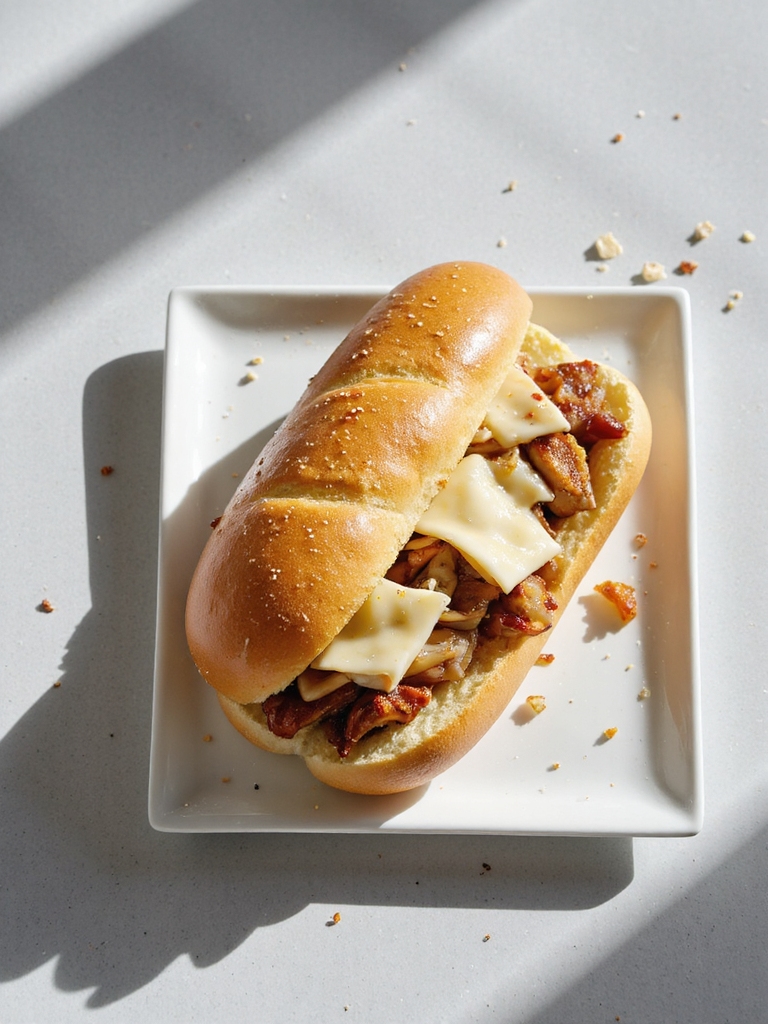 chicken cheesesteak with provolone