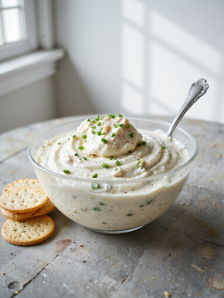 chilled creamy crab dip