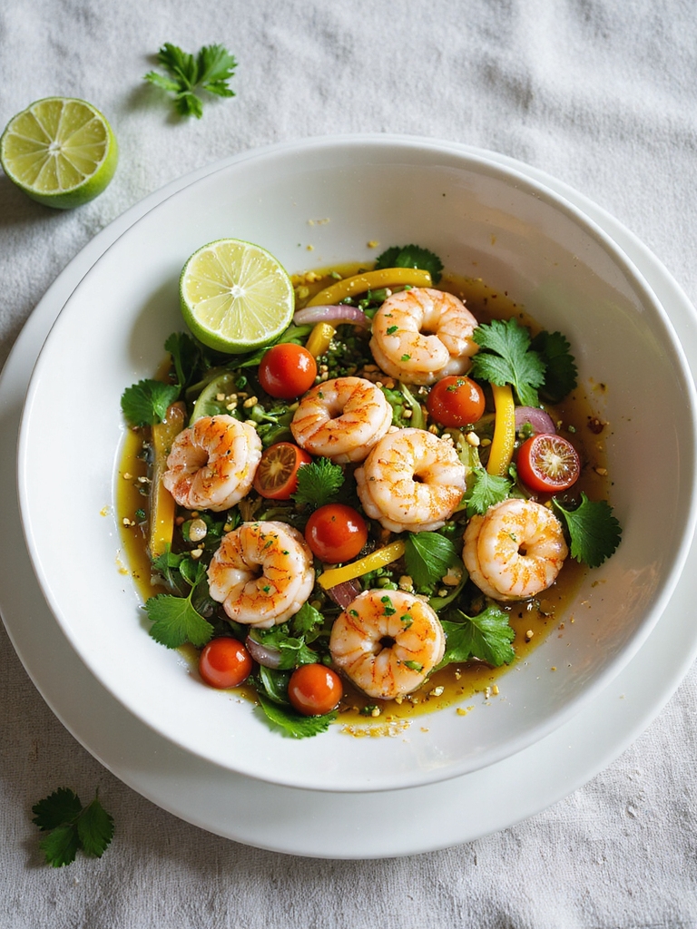 cilantro lime shrimp salad
