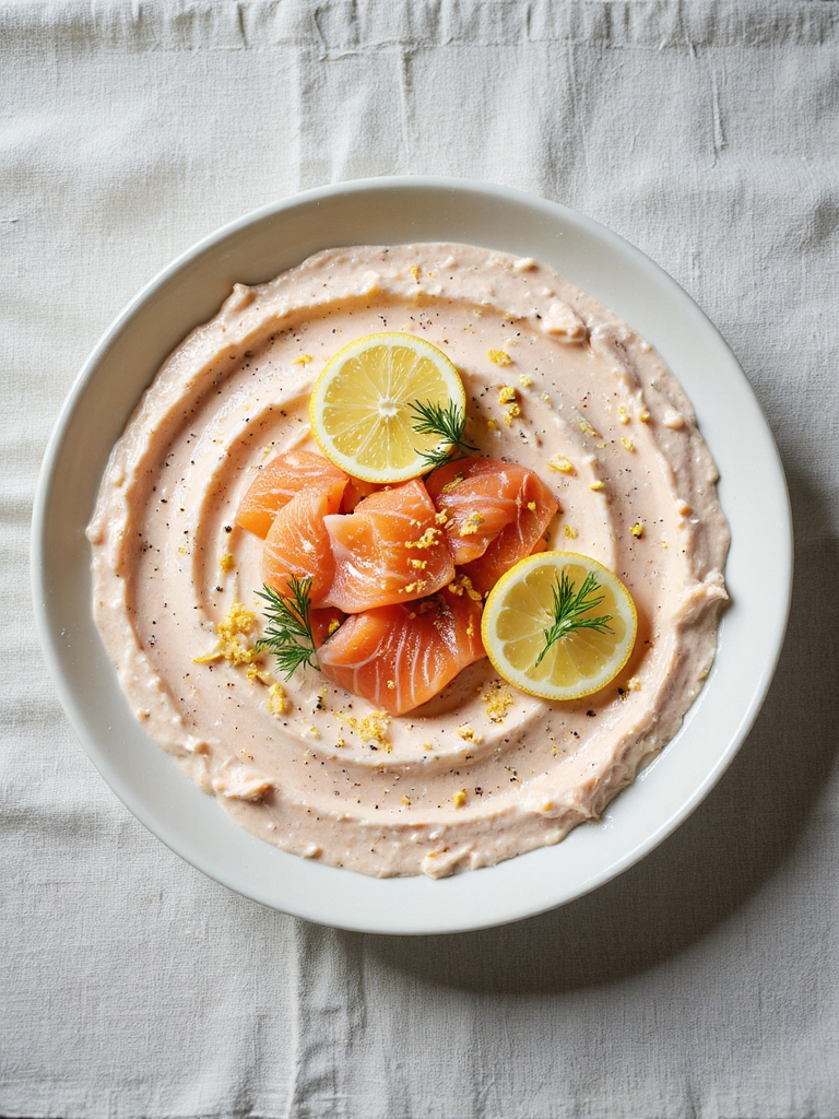 citrus enhanced smoked salmon dip
