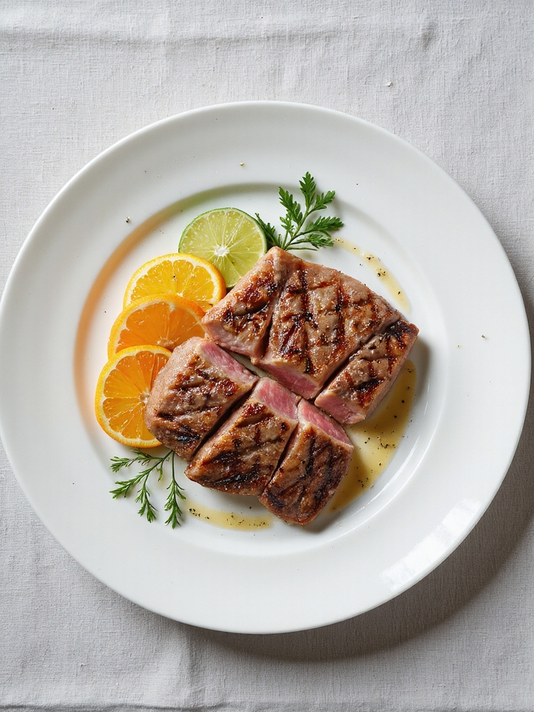 citrus marinated grilled tuna