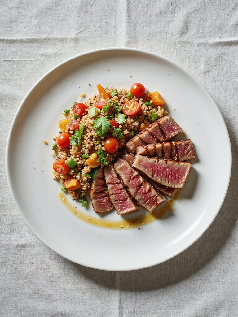 citrus soy marinated tuna