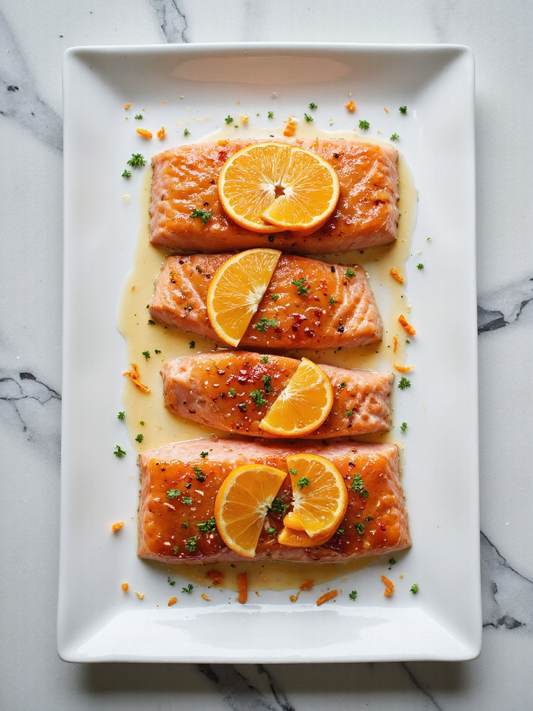 citrusy honey glazed salmon recipe