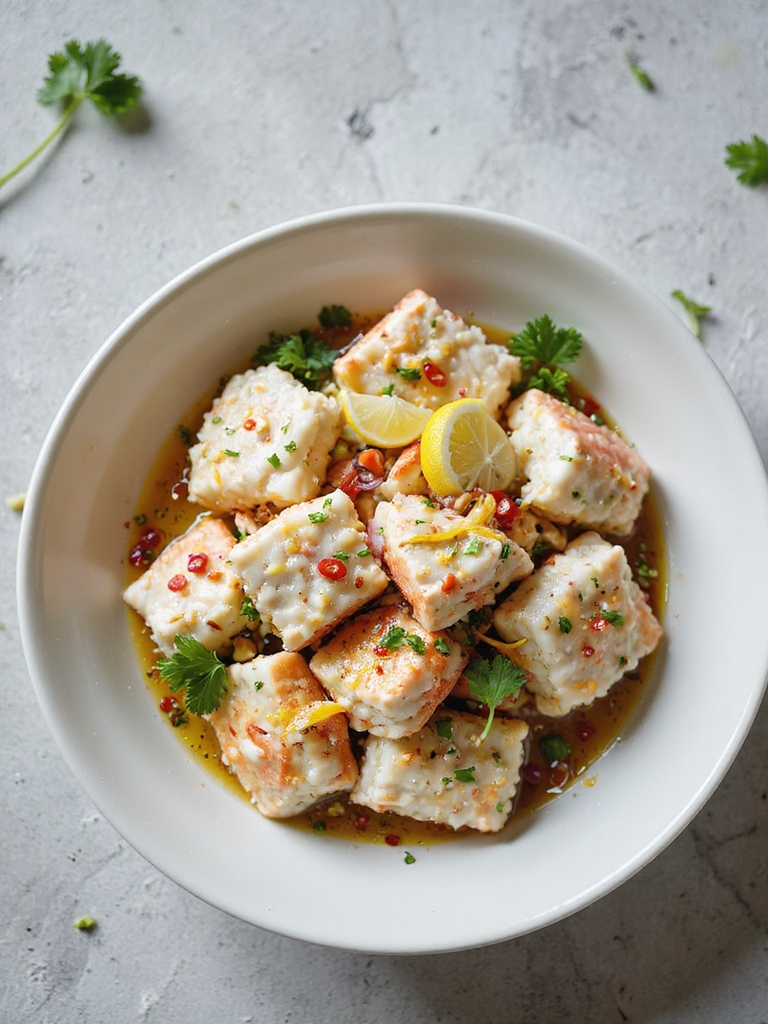 citrusy spicy crab salad