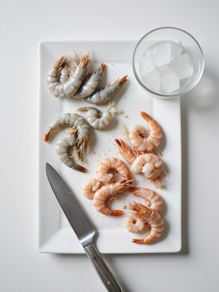 clean devein marinate grill